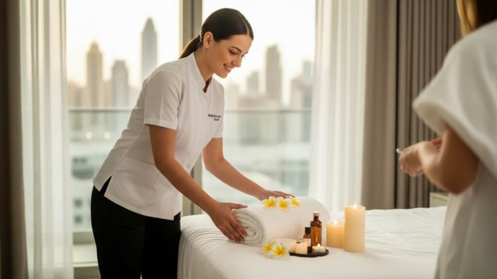Full body home massage Dubai Marina