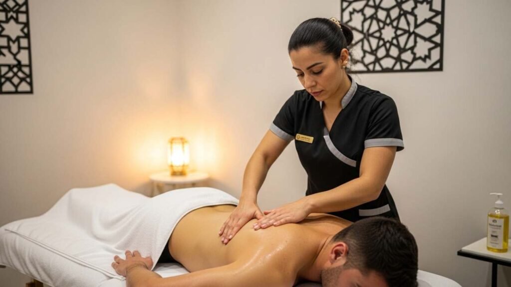 Full body sports massage Dubai